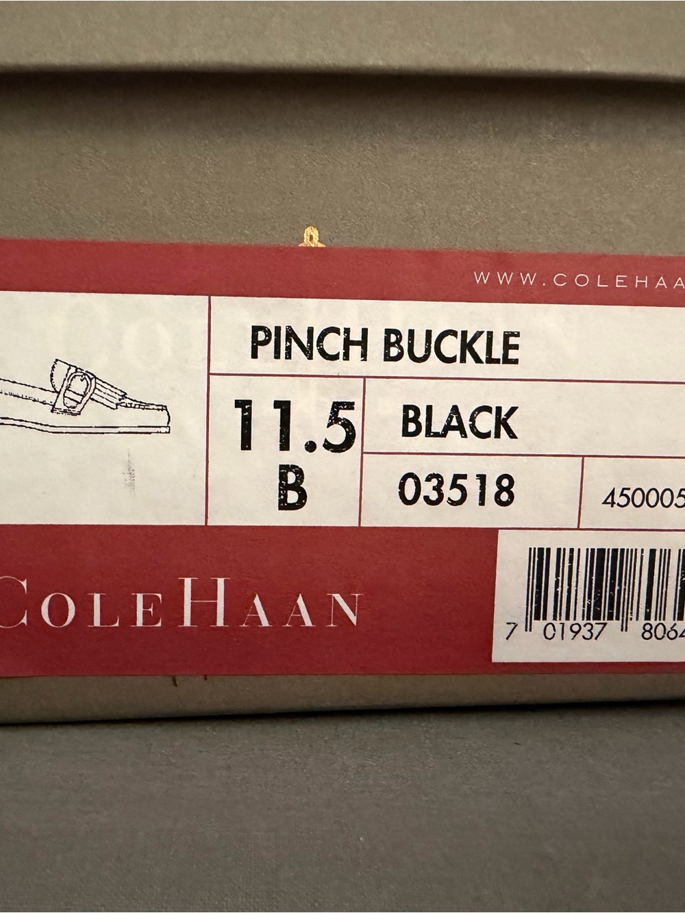 Cole Haan Pinch Buckle Loafers — Black